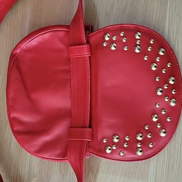 Neiman Marcus Mini Red belt bag Small Made In Italy 🥰❤💋 - Picture 9 of 11